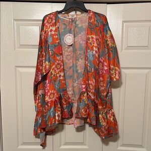 Umgee Multicolor Floral Kimono